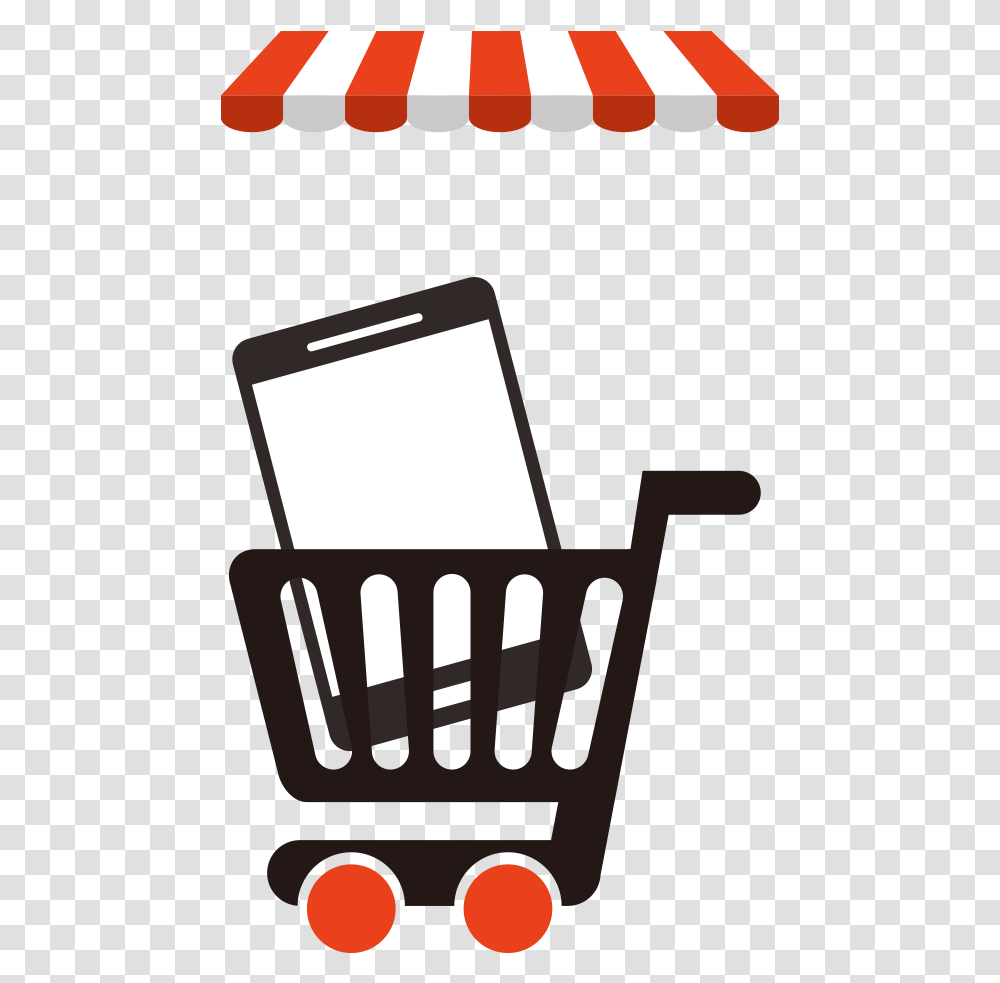 Download Car Vector Shopping Phone Hd Image Free Clipart Shopping Cart, Furniture, Mobile Phone, Electronics, Cell Phone Transparent Png