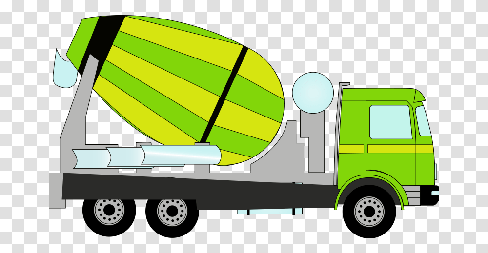 Download Car Vehicles Cement Vector Mixers Graphics Truck Hq Concrete Lorry Vector, Transportation, Outdoors, Nature, Aircraft Transparent Png