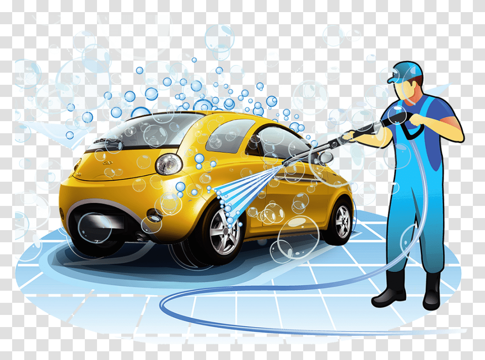 Download Car Washer Ist Toyota Wash, Vehicle, Transportation, Person, Alloy Wheel Transparent Png