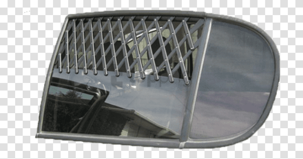Download Car Window Vent Rearview Mirror Image With Car, Roof Rack, Handrail, Banister, Railing Transparent Png