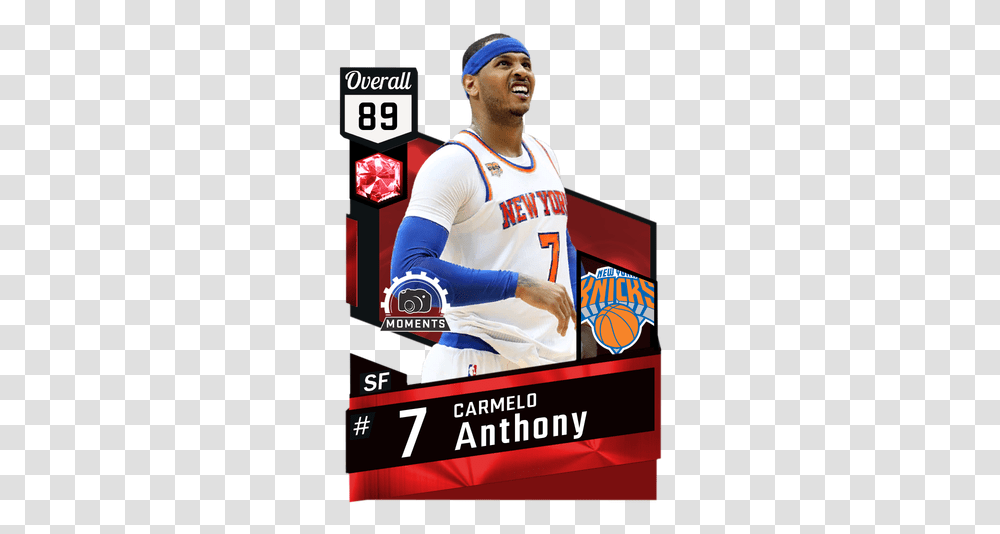 Download Carmelo Anthony Ruby Card Allen Iverson Kevin Durant Basketball Card, Clothing, Person, Poster, Advertisement Transparent Png