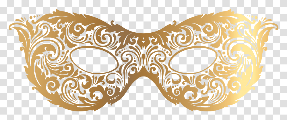 Download Carnival Flag Banner Clipart Background Gold Masquerade Mask Transparent Png
