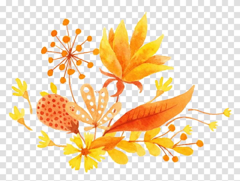 Download Cartoon Autumn Leaves Free Buckle Illustration, Graphics, Floral Design, Pattern, Plant Transparent Png