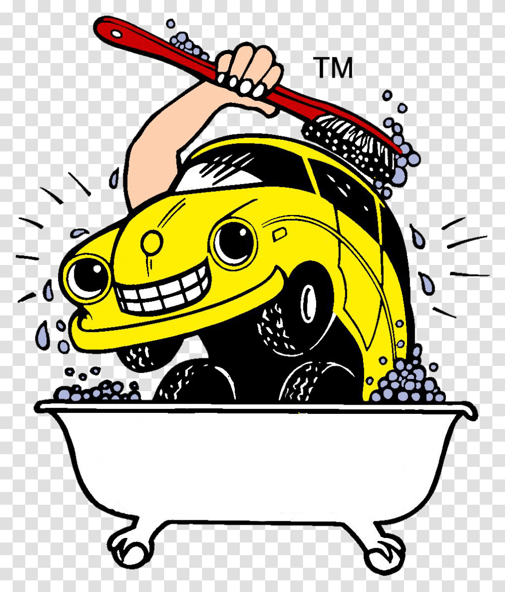 Download Cartoon Car Wash Full Size Image Pngkit Car Wash Cartoon, Transportation, Vehicle, Flyer, Paper Transparent Png