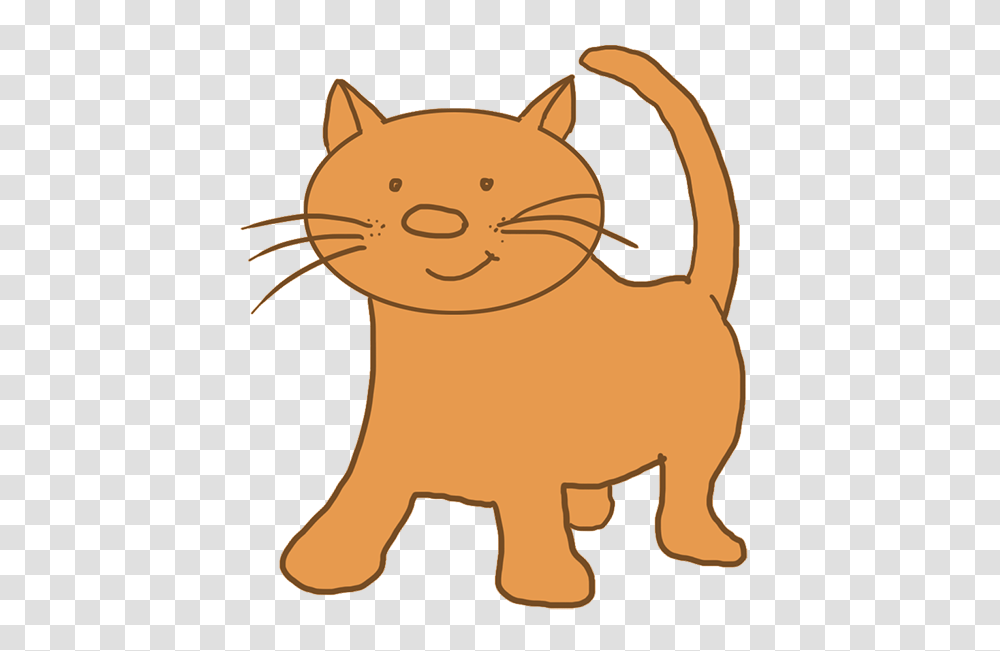 Download Cartoon Cat Light Brown Cat Clipart Background, Mammal, Animal, Pet, Wildlife Transparent Png