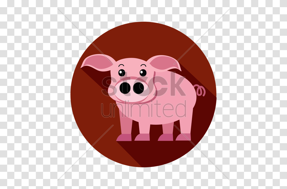Download Cartoon Clipart Pig Clip Art Pig Illustration Cartoon, Mammal, Animal, Wildlife Transparent Png