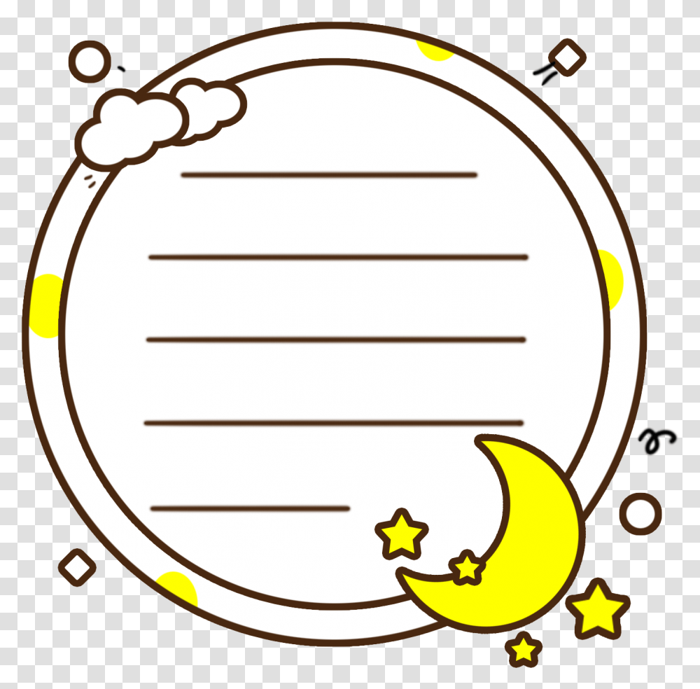 Download Cartoon Cute Vector Hand Drawn And Psd Circle Circle, Text, Label, Symbol Transparent Png