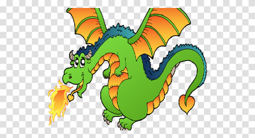 Download Cartoon Dragon Breathing Fire Full Size Dragon Clipart Transparent Png