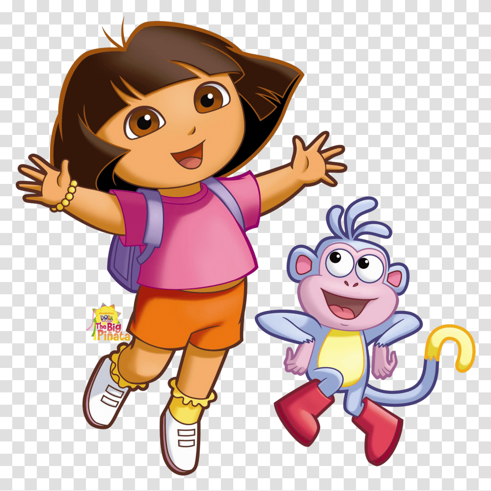 Download Cartoon Free Download For Designing Work Dora The Explorer, Person, Human, Toy, Girl Transparent Png
