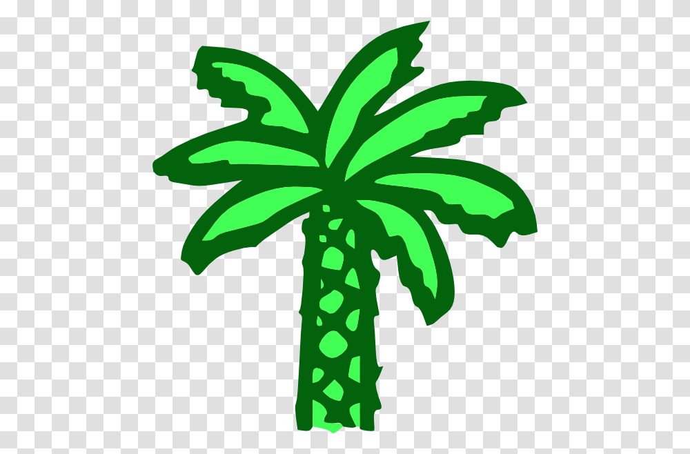 Download Cartoon Green Palm Tree Clipart, Plant, Arecaceae, Leaf, Cross Transparent Png