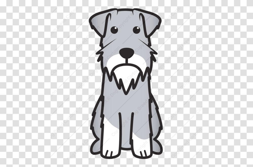 Download Cartoon Miniature Schnauzer Clipart Miniature Schnauzer, Mammal, Animal, Pet, Canine Transparent Png