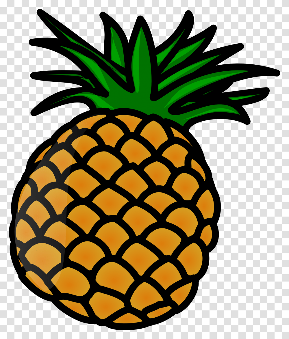 Download Cartoon Pineapple Clip Art Pineapple Clipart, Plant, Fruit, Food, Rug Transparent Png