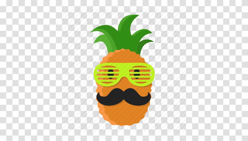 Download Cartoon Pineapple With Sunglasses Clipart, Plant, Food, Fruit, Vegetable Transparent Png