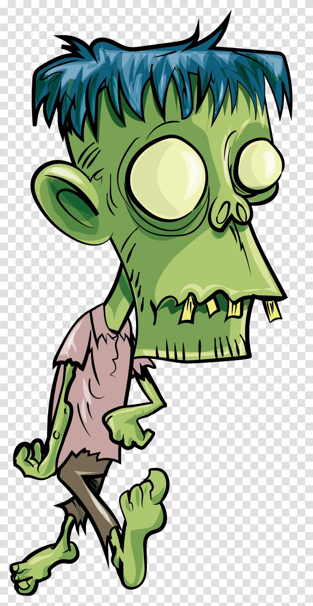 Download Cartoon Zombie Zombie Clipart, Dinosaur, Reptile, Animal, Teeth Transparent Png