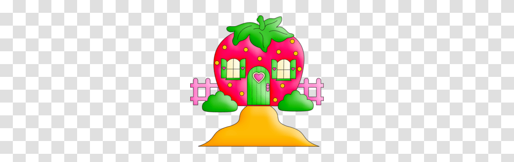 Download Casa De Rosita Fresita Clipart Strawberry Shortcake Clip Art, Toy, Pac Man, Plant Transparent Png