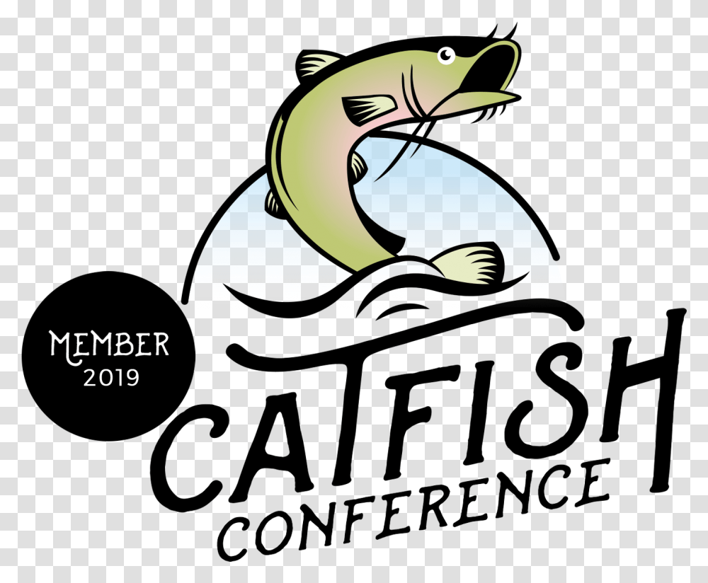 Download Catfish Conference 2019 Member Cartoon, Animal, Outdoors, Water, Eel Transparent Png