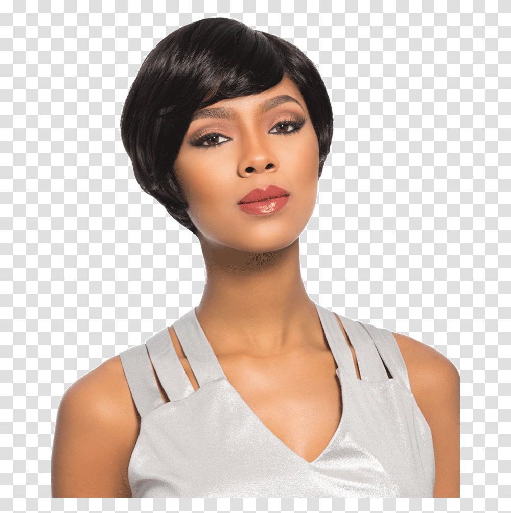 Download Celebrity Human Hair Sensationnel Wig Bob Cut, Face, Person, Female, Woman Transparent Png