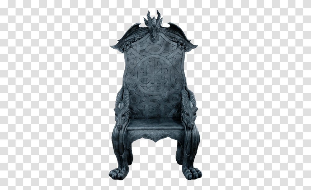 Download Celtic Dragon Throne Celtic Dragon Throne Chair Dragon Throne Chair, Furniture, Clothing, Apparel Transparent Png