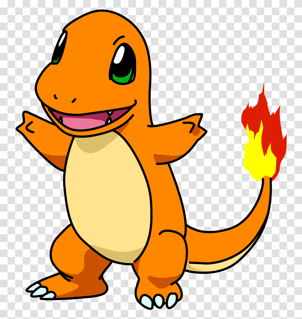 Download Charmander Image With Pokemon Charmander, Gecko, Lizard, Reptile, Animal Transparent Png