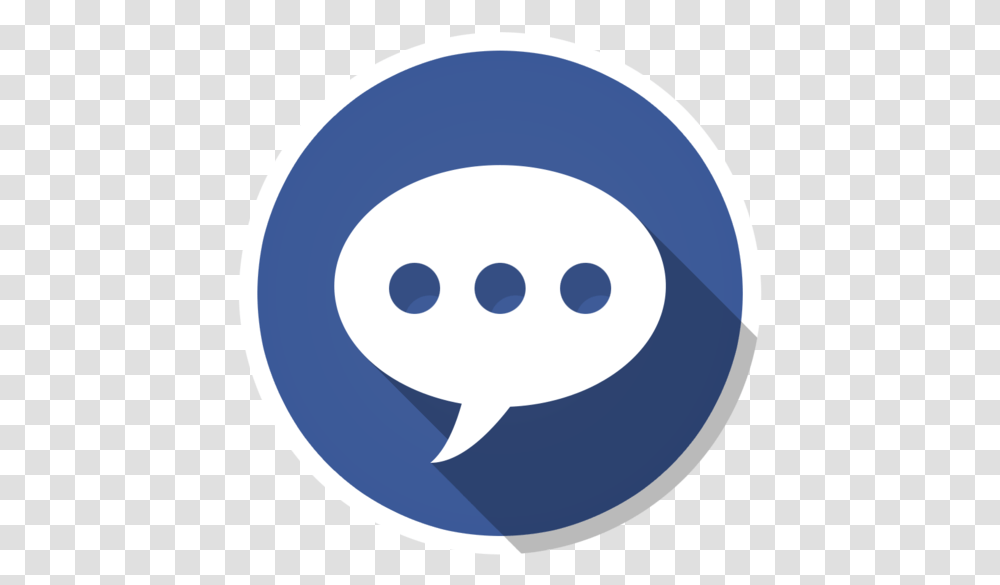 Download Chat For Facebook Messenger Navy Blue Youtube Icon, Animal, Text, Art, Symbol Transparent Png
