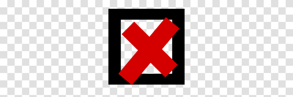 Download Check Box Cross Clipart Check Mark Checkbox Clip Art, Logo, Trademark, Red Cross Transparent Png