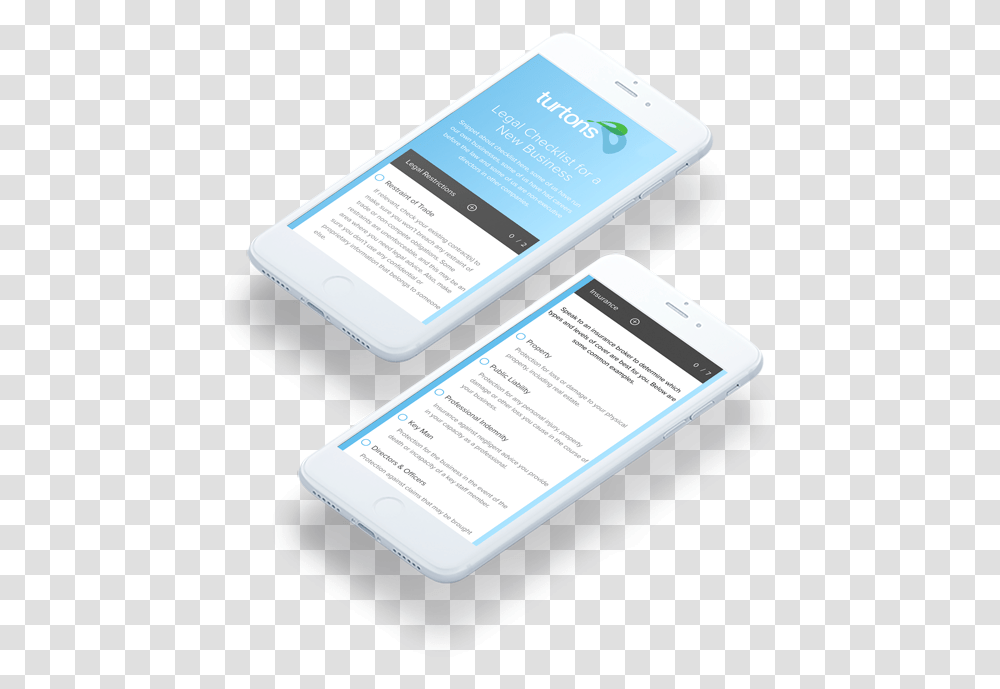 Download Checklist Mobile View Iphones Smartphone, Text, Paper, Mobile Phone, Electronics Transparent Png