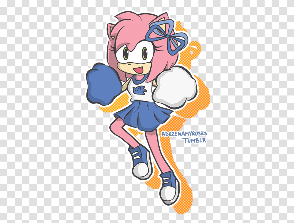 Download Cheerleader Amy Amy Rose Art Style, Graphics, Comics, Book, Performer Transparent Png