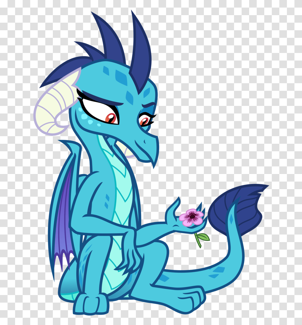 Download Cheezedoodle96 Dragon Female Flower Princess Ember Mlp Transparent Png