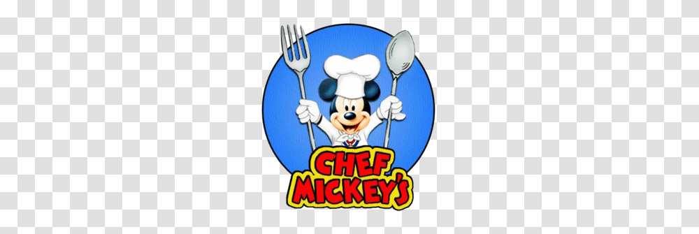 Download Chef Mickey Clipart Mickey Mouse Breakfast Clip Art, Cutlery, Fork, Spoon, Juggling Transparent Png