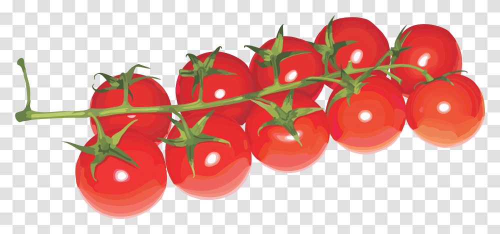 Download Cherry Tomatoes Background Image Cherry Tomato Background, Plant, Food, Strawberry, Fruit Transparent Png