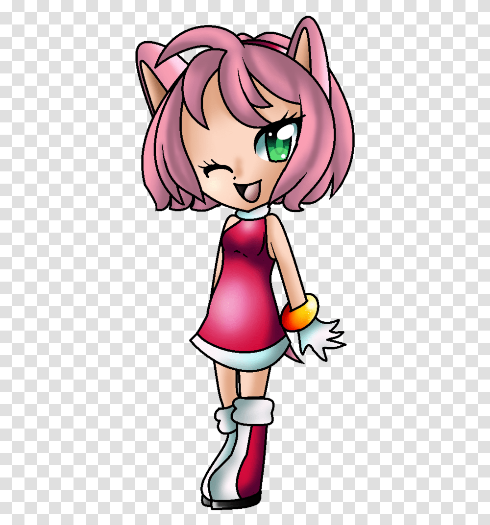 Download Chibi Human Amy Rose By Rosa Amy Rose Human Amy Rose, Art, Book, Graphics, Outdoors Transparent Png