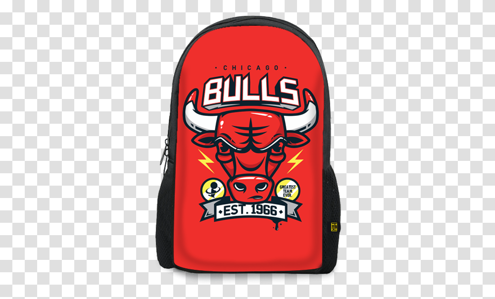 Download Chicago Bulls Printed Backpacks Dope Chicago Basketball, Bag, Logo, Symbol, Food Transparent Png
