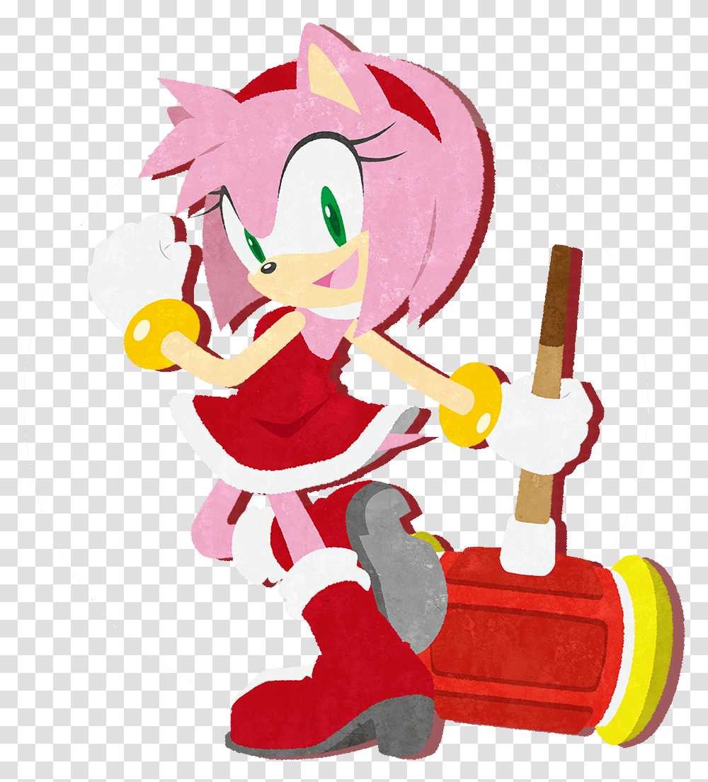 Download Chili Dogs Sonic Art Amy Rose Equestria Girls Amy Rose, Leisure Activities, Cupid, Super Mario Transparent Png