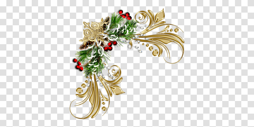 Download Christmas Border Frames Simple Clipart Simple Christmas Border, Floral Design, Pattern, Graphics, Chandelier Transparent Png