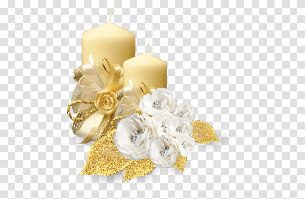 Download Christmas Candle Image For Gold Wedding Flowers, Wedding Cake, Dessert, Food, Art Transparent Png