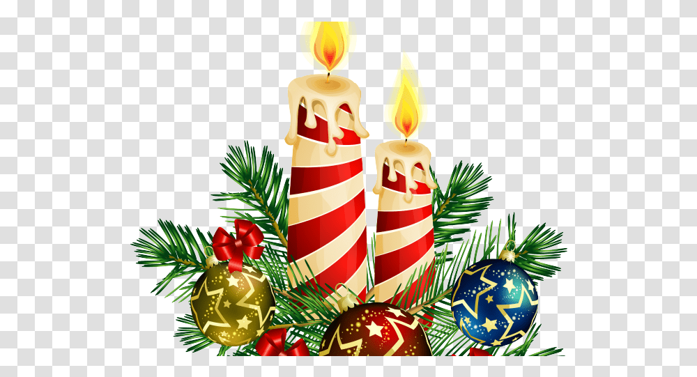 Download Christmas Clipart Candle Adornos De Navidad Candle Light Christmas, Tree, Plant, Ornament, Fir Transparent Png