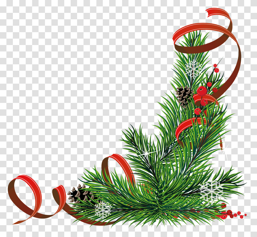 Download Christmas Corners Background Parchment Christmas Corner, Ornament, Tree, Plant, Pattern Transparent Png