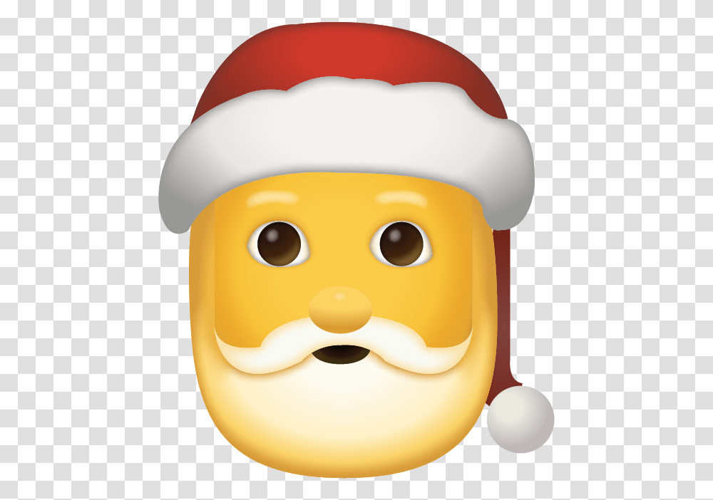 Download Christmas Emojis Santa Emoji, Food, Plant, Chef, Toy Transparent Png