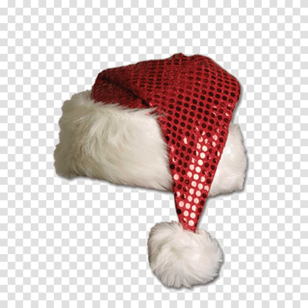 Download Christmas Hat Photo Sparkly Santa Hat, Bonnet, Clothing, Apparel, Cap Transparent Png