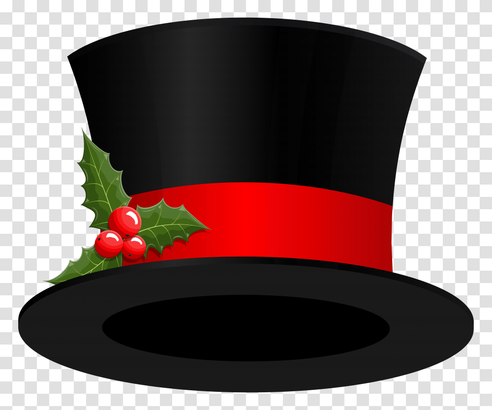 Download Christmas Hat Top Christmas Top Hat Clipart, Plant, Food, Fruit, Radish Transparent Png