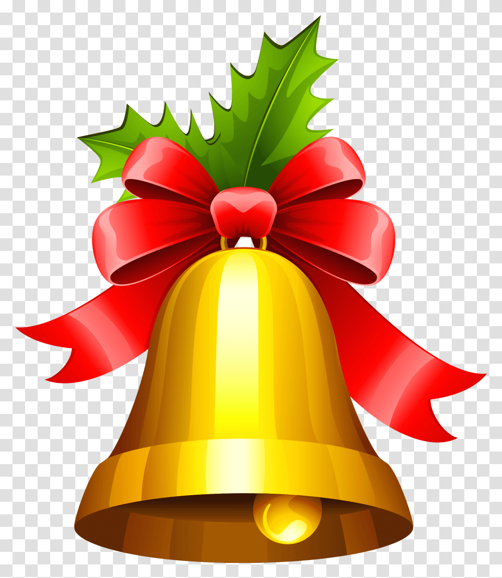 Download Christmas Jingle Bells Clipart Christmas Bell Clipart, Lamp, Gift, Gold Transparent Png