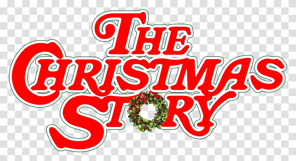 Download Christmas Logo Christmas Story, Text, Alphabet, Label, Symbol Transparent Png