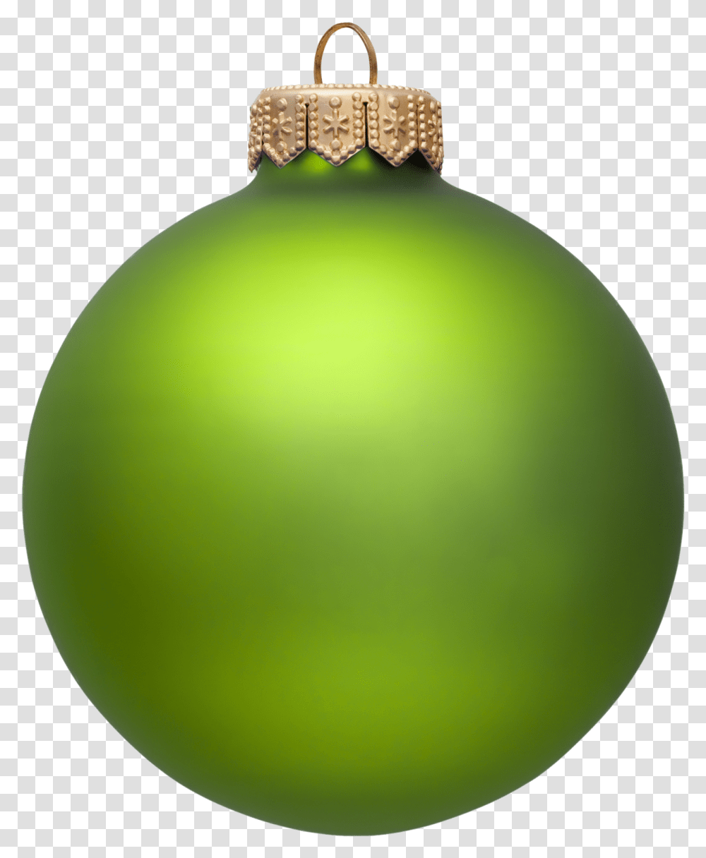 Download Christmas Ornament Green Christmas Ball, Tennis Ball, Sport, Sports, Plant Transparent Png