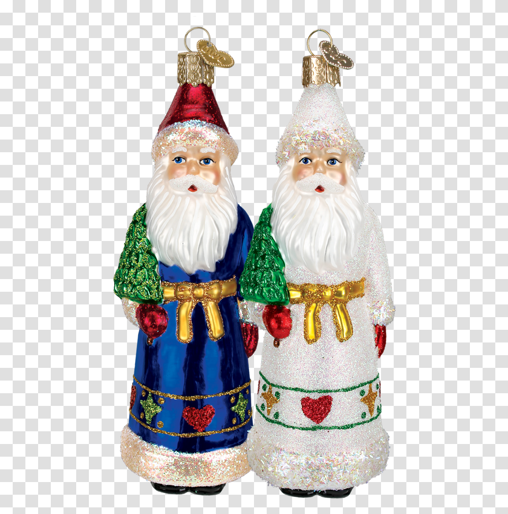 Download Christmas Ornaments Old World Santa Claus, Doll, Toy, Figurine, Porcelain Transparent Png