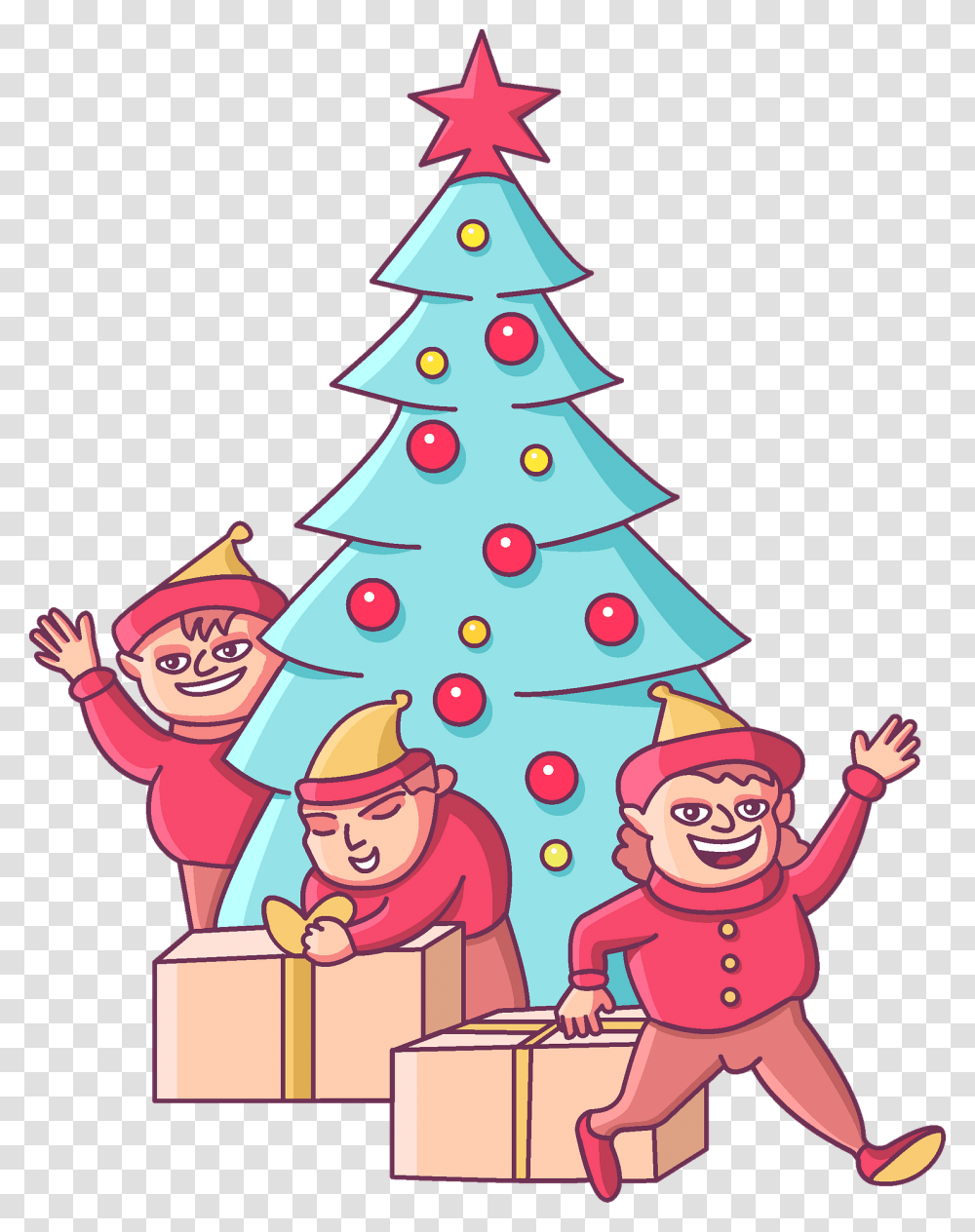 Download Christmas Party Clipart Christmas Tree Hd Christmas Tree, Plant, Ornament, Person, Human Transparent Png