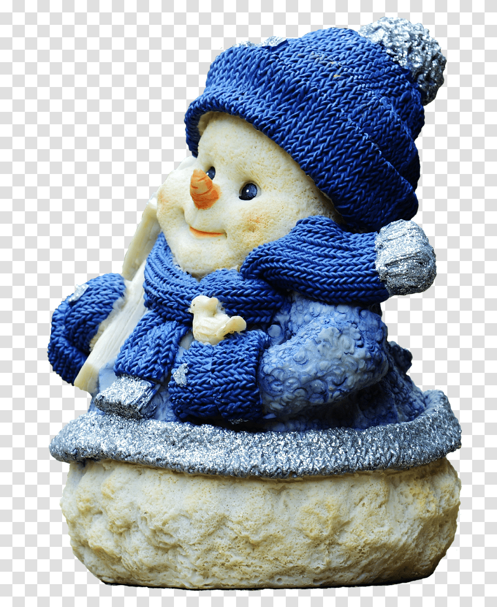 Download Christmas Snow Man Figure Santa Hat Fun Funny Snowman, Clothing, Apparel, Figurine, Beanie Transparent Png