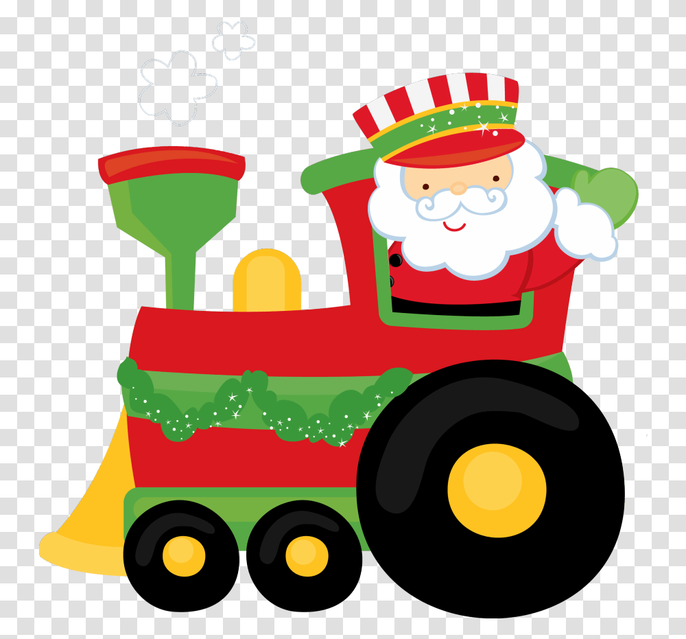 Download Christmas Train Clipart Santa Train Clip Art Christmas Train Clip Art, Performer, Fire Truck, Vehicle, Transportation Transparent Png