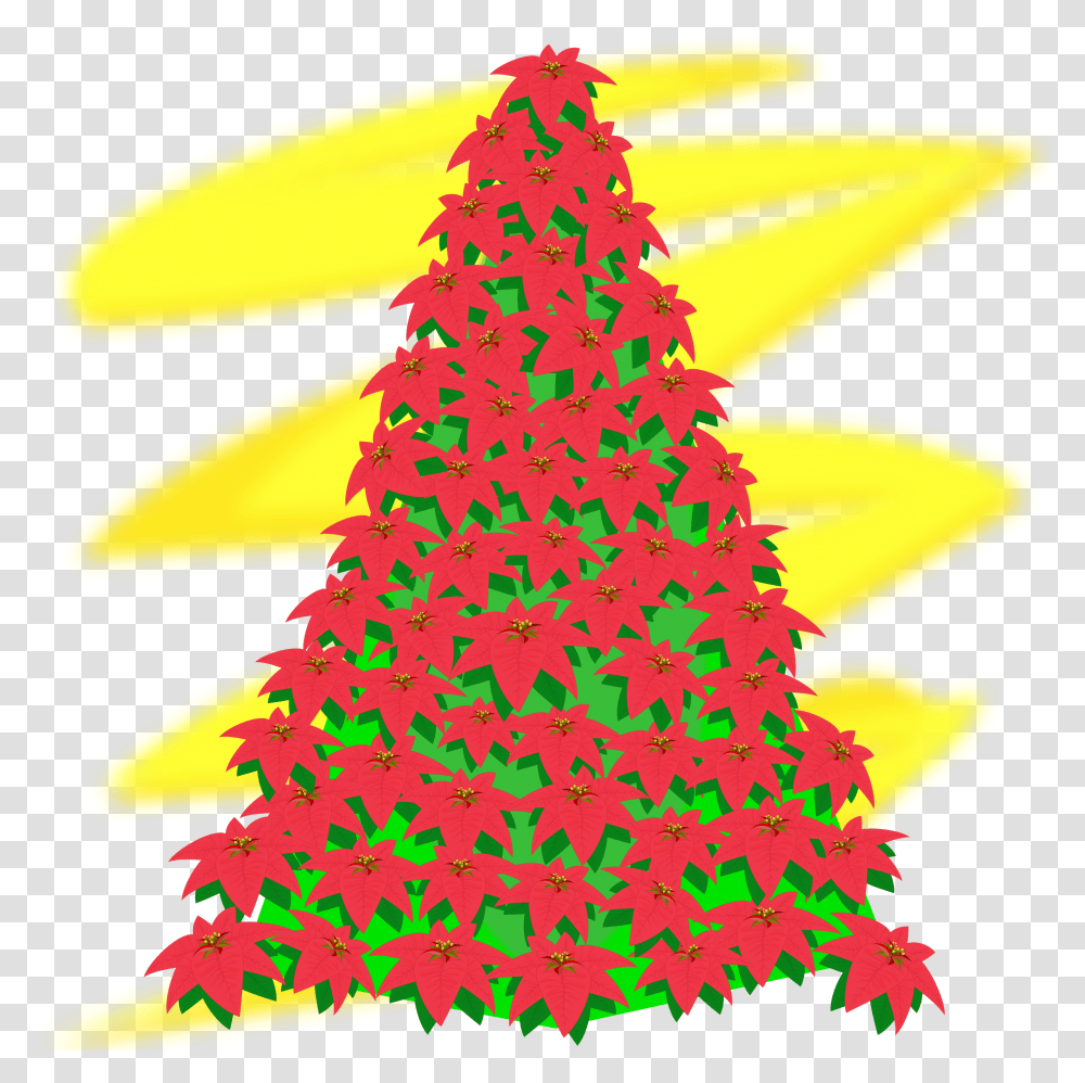 Download Christmas Tree Vector Art Free Red Christmas Tree Clipart, Plant, Ornament, Wedding Cake, Dessert Transparent Png