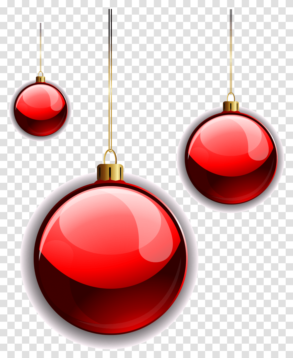 Download Christmas Vector Elements Balls Red And Image Bolas De Natal, Ornament, Pendant Transparent Png
