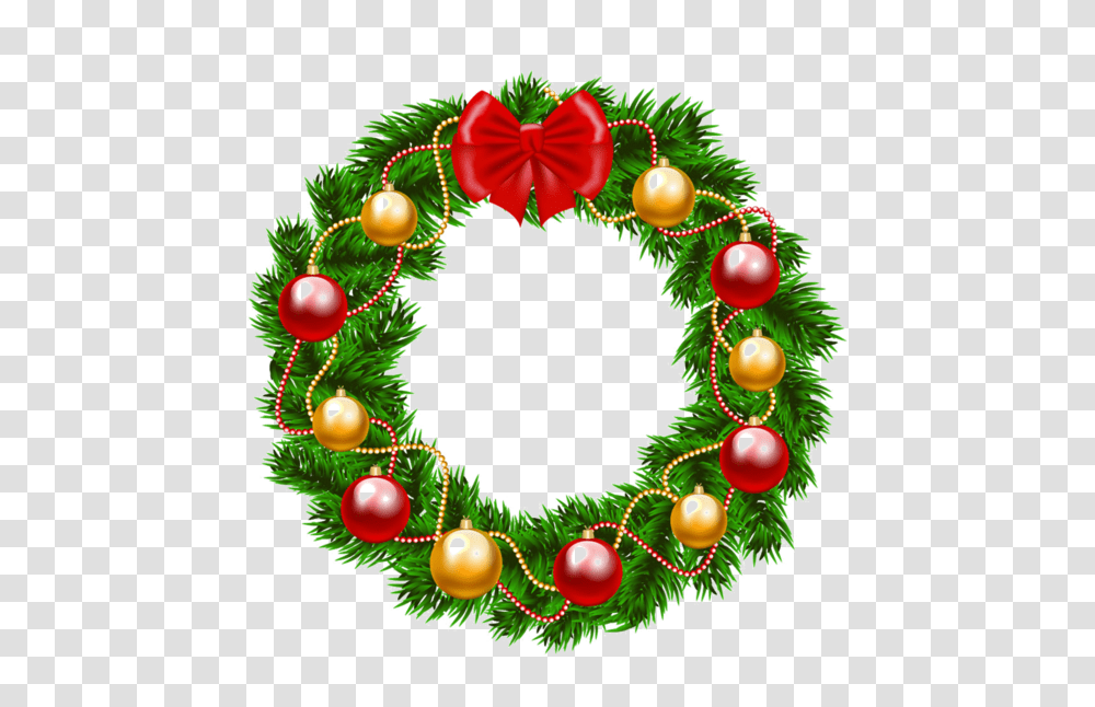 Download Christmas Wreath Clipart Wreath Christmas Day Clip, Christmas Tree, Ornament, Plant Transparent Png
